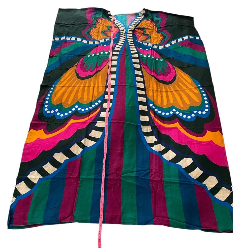 ✨NEW✨ Colorful Butterfly Kaftan Coverup Boho Dress - Women’s One Size OS - Picture 6 of 9